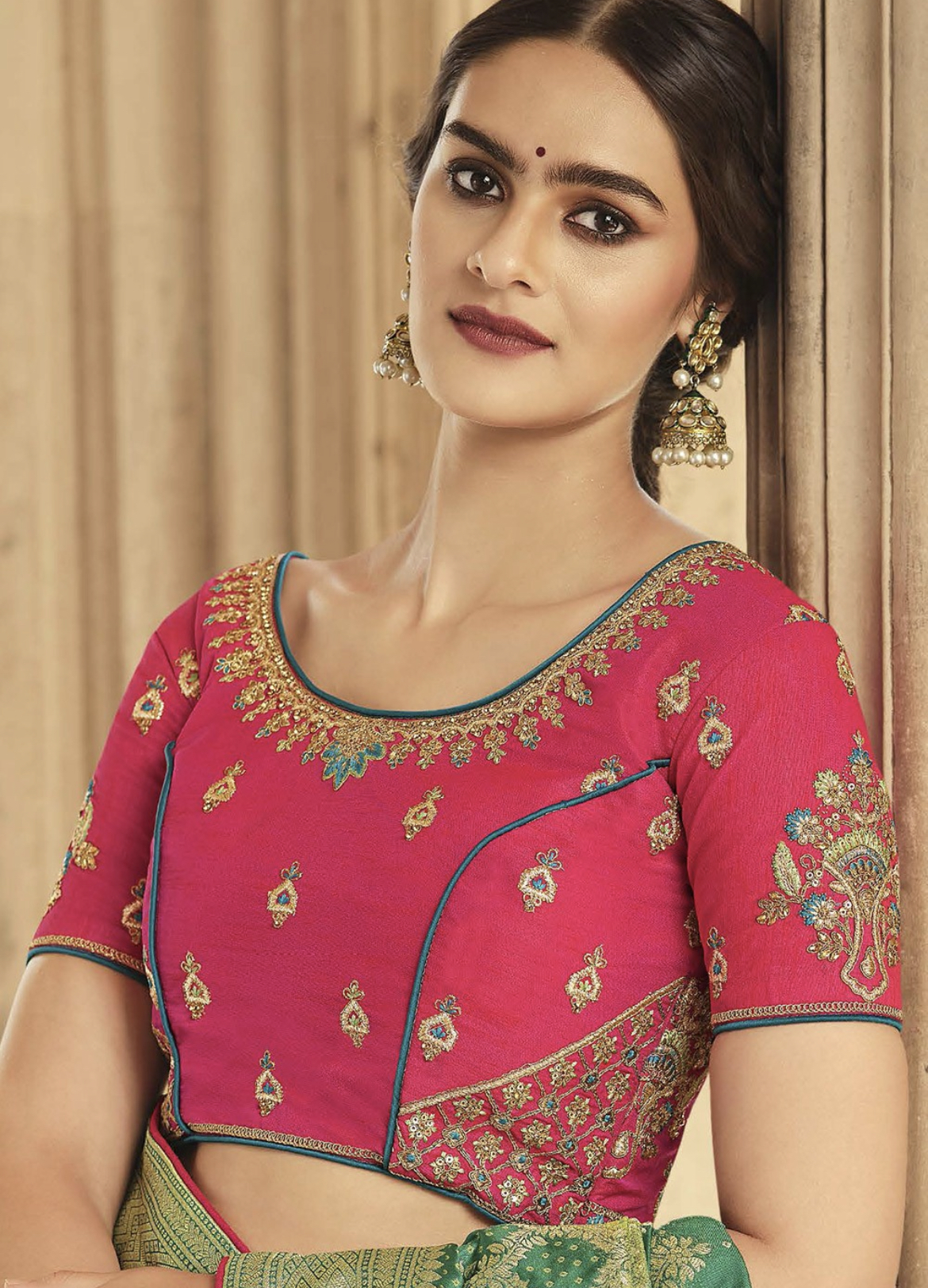 Green Silk Embroidered Wedding Saree Sarees Designer Collection 