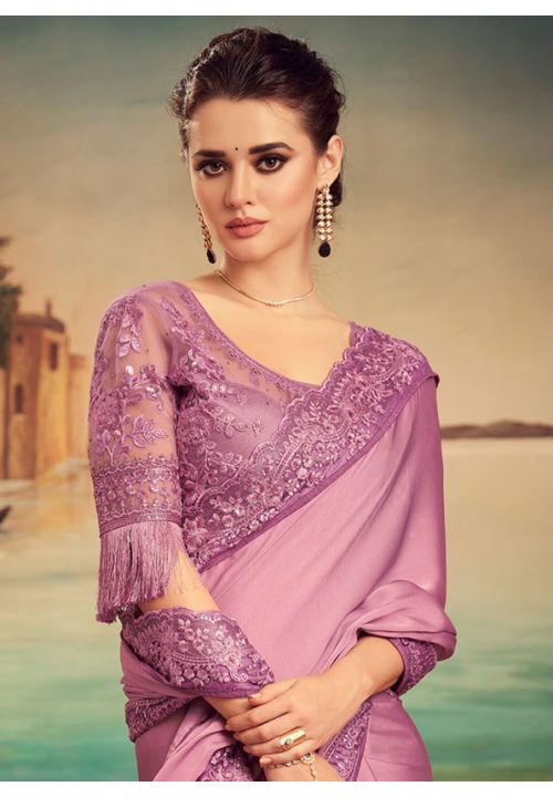 Pink Silk Fashion Saree Sarees Designer Collection