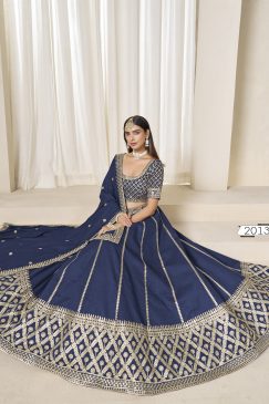 Alternative view of Beautiful Partywear Lehenga Choli in Silk Fabric