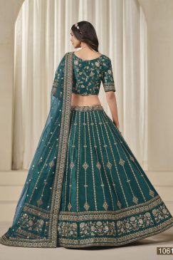 Alternative view of Greenish Color Beatuiful Lehenga Choli For wedding function