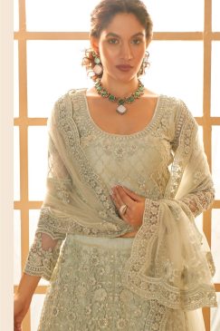 Alternative view of Beautiful Designer Lehenga Choli In Net Fabric