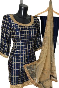 Alternative view of Ready To Wear Navy Blue Churidar Suit