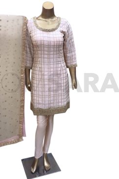 Ready To Wear Light Pink Churidar Suit