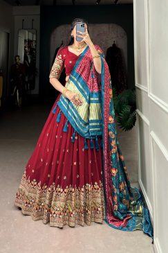 Dazzle With Every Drape lehenga choli in Georgette Fabric
