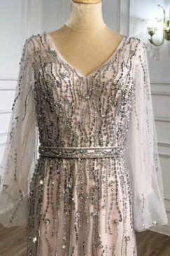 Alternative view of Pink Beaded Evening Gown Dress