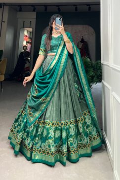 Tussar Silk Printed Lehenga Choli Effortless Glamour And Sophistication