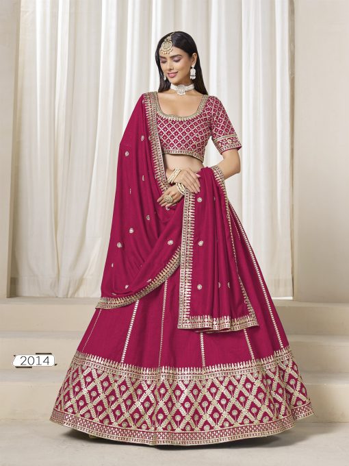 Pink Color Beautiful Partywear Lehenga Choli in Art Silk Fabric