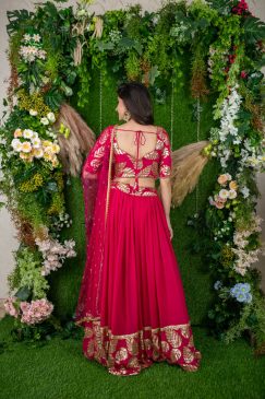 Alternative view of Pink Color Beautiful Partywear Lehenga Choli
