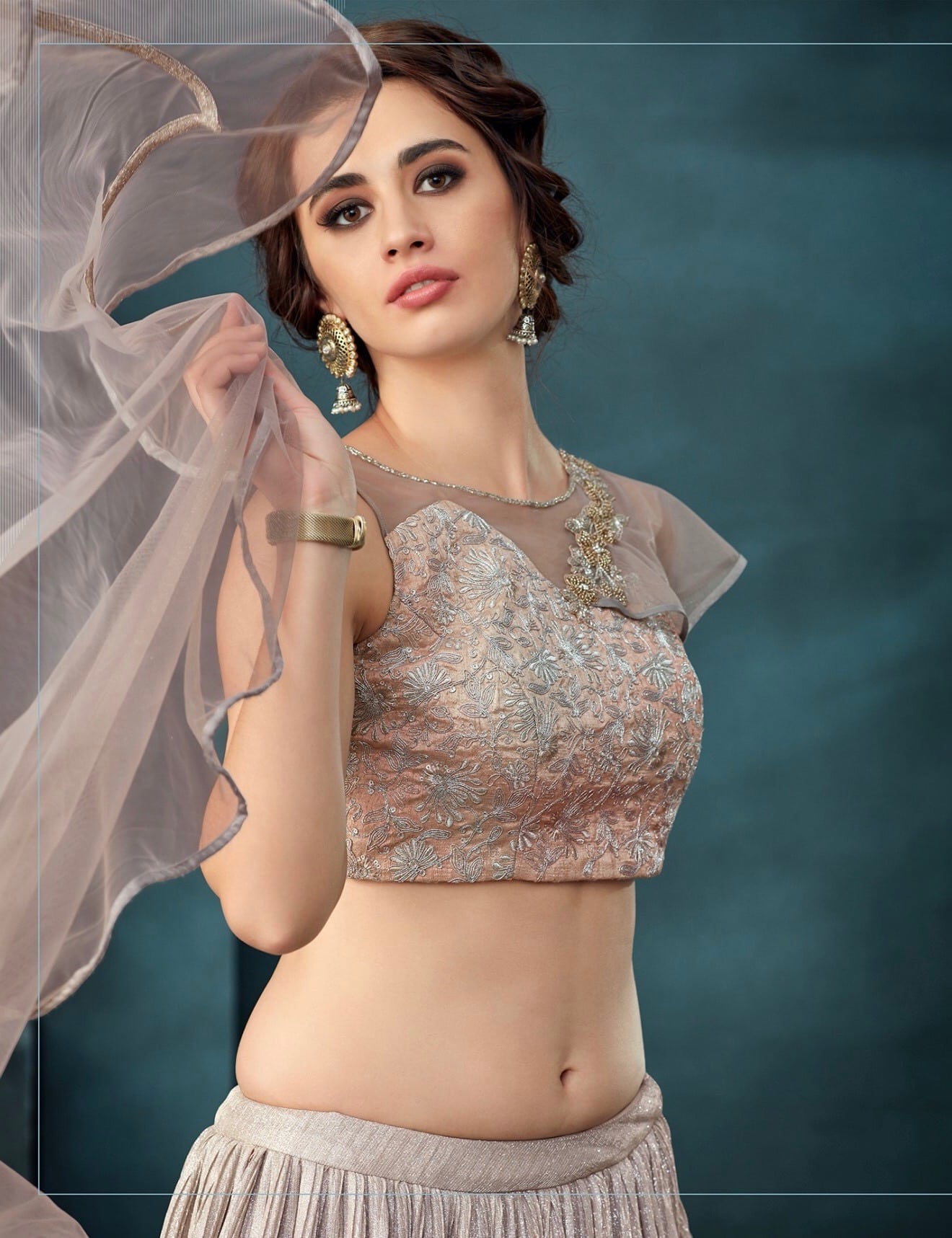 Silver Fancy Lycra Designer Lehenga Choli Lehengas Designer Collection