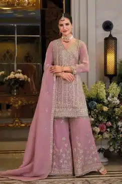 Peach Color Beautiful Dress in simar fabric