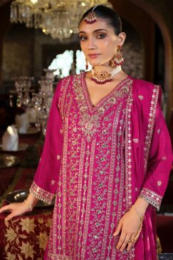 Alternative view of Pink Color Beautiful Partywear Dress
