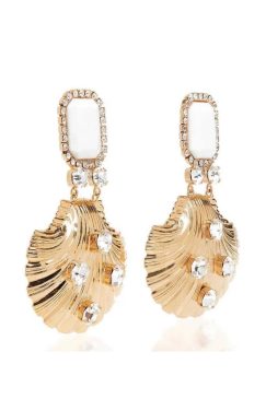 Alternative view of Shell Pendant Drop Statement Earrings