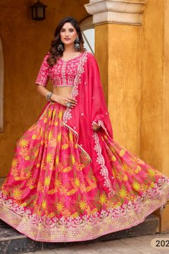 Pink Colour Designer Lehenga Choli for Wedding function