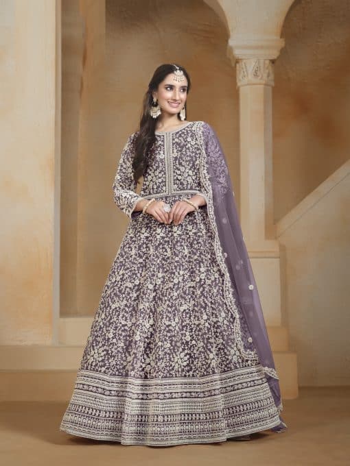 Magenta Color Beautiful Anarkali Suit