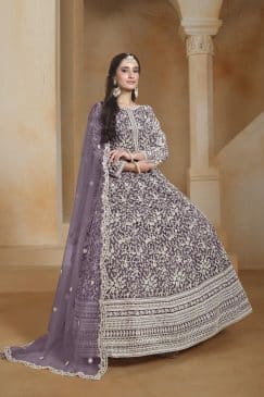 Alternative view of Magenta Color Beautiful Anarkali Suit