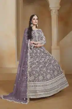 Alternative view of Magenta Color Beautiful Anarkali Suit
