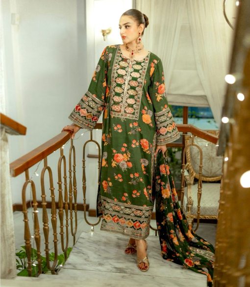Beautiful PArtywear Dress in Chinon Silk Fabric