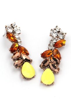 Alternative view of Yellow Stone Anna Drop Earrings