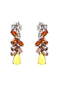Yellow Stone Anna Drop Earrings