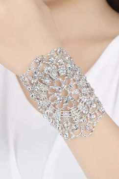 Alternative view of Wrap Crystal Glove Style Bracelet