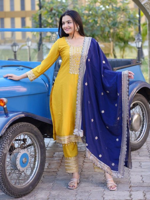 Yellow Color Dress for Haldi Function
