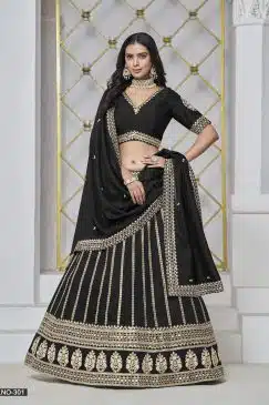 Black Color Beautiful Lehenga choli For Party