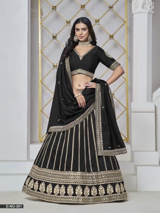 Black Color Beautiful Lehenga choli For Party
