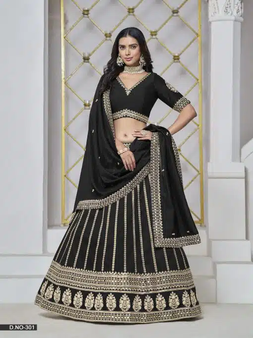 Black Color Beautiful Lehenga choli For Party
