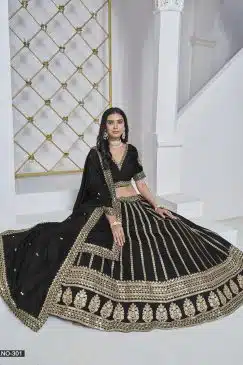 Alternative view of Black Color Beautiful Lehenga choli For Party