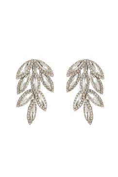 Luxury Zircon Leaf Earrings