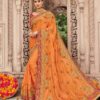 Orange Wedding Wear Saree
