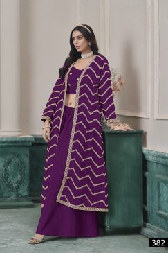 Alternative view of Purple Color Beautiful Wedding And PArtywear Dress