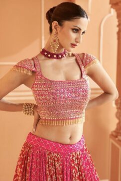 Alternative view of Pink Limited Edition Designer Lehenga Choli