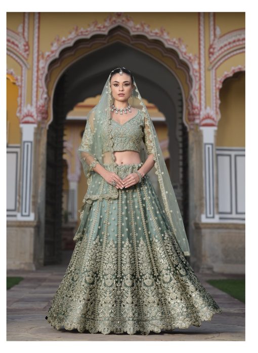 Grey Color Beautiful Lehenga Choli For wedding and Upcoming Season