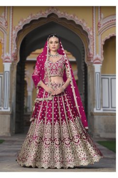 Maroon Color Beautiful Lehenga Choli For wedding and Upcoming Season