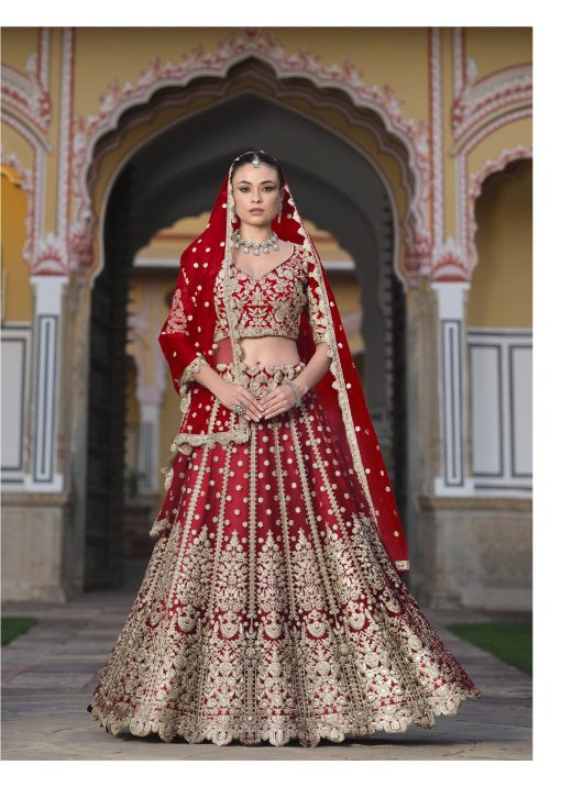 Red Color Beautiful Lehenga Choli For wedding and Upcoming Season