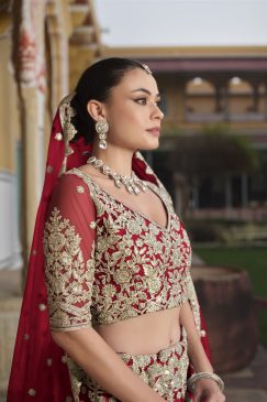 Alternative view of Red Color Beautiful Lehenga Choli For wedding and Upcoming Season