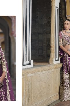 Alternative view of Purple Color Beautiful Lehenga Choli For wedding and Upcoming Season
