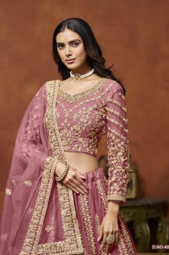 Alternative view of Turkish Rose Lehenga Choli For Wedding Function