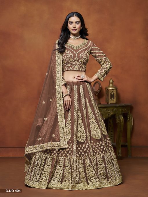 Buy Now Brown Coffee Lehenga Choli For Wedding Function