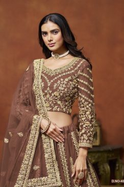 Alternative view of Buy Now Brown Coffee Lehenga Choli For Wedding Function