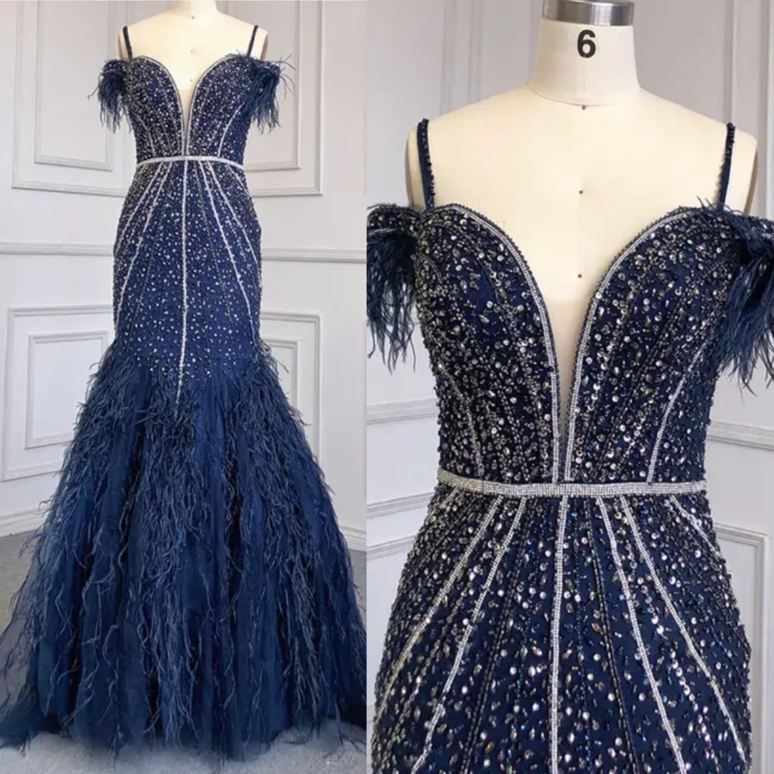 Luna Sequin Embellished Mermaid Evening Gown main image 0
