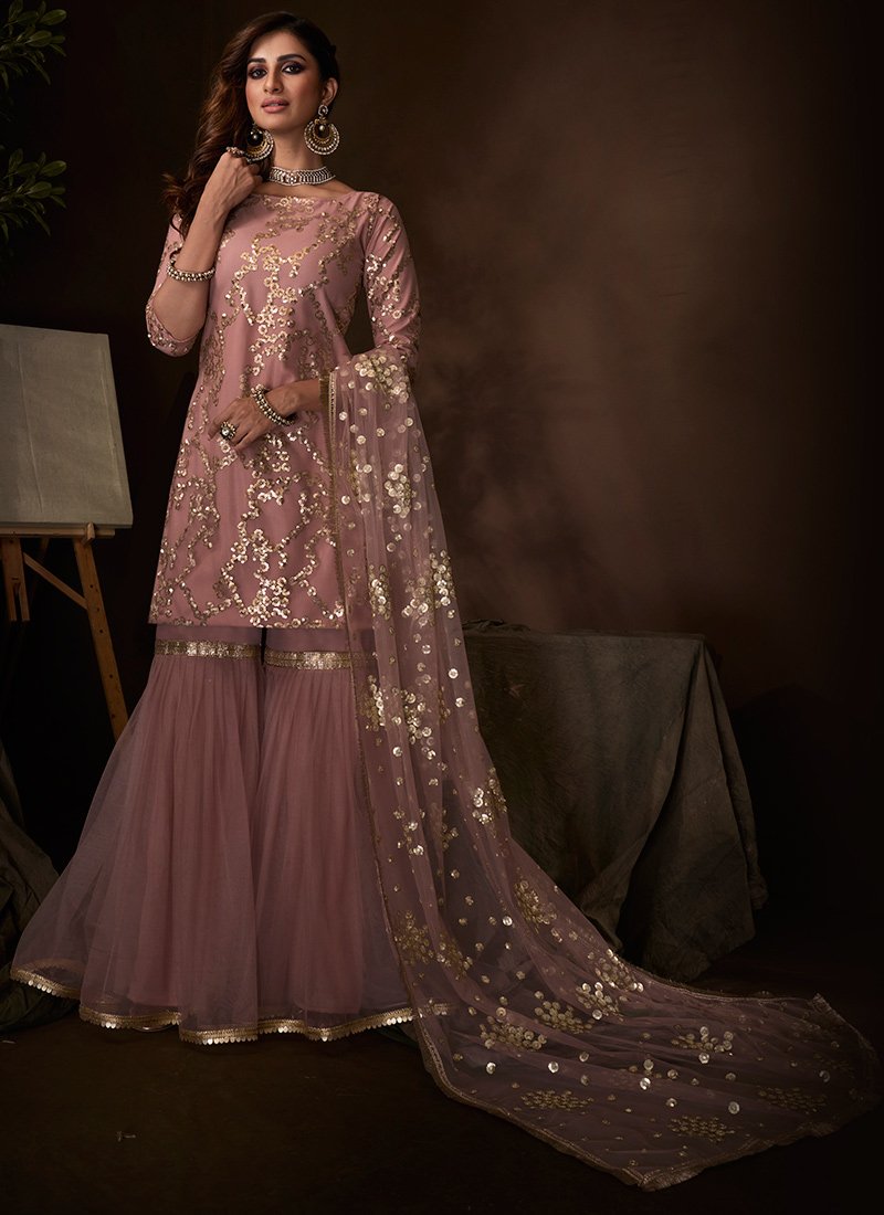 full sleeve sharara suit