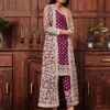 Emely Wine Pant Suit With Jacket