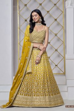 Alternative view of Yellow Color Beautiful Haldi Function Lehenga Choli