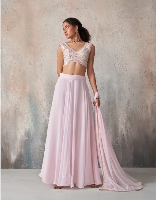 Light Pink Color Beautiful Light Weight Lehenga choli