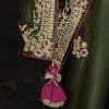 Green Fancy Embroidered Wedding Saree