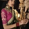 Green Fancy Embroidered Wedding Saree