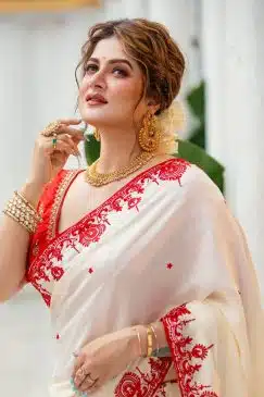 some special red & white saree