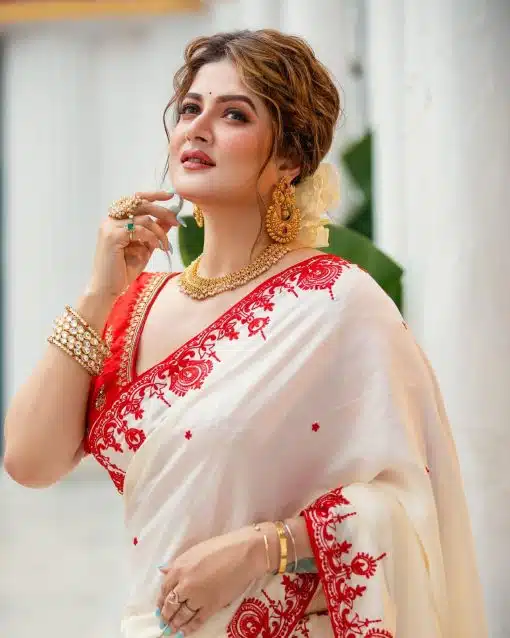 some special red & white saree